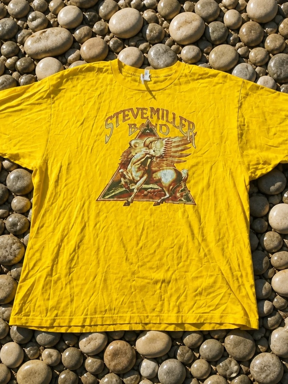 Tultex Yellow Steve Miller Band Graphic Tee